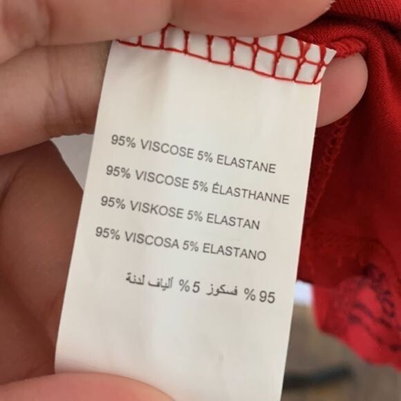 Love & Legend Red & Black Paisley Babydoll Top - Picture 9 of 9